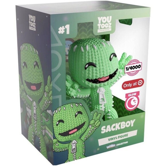 Youtooz PlayStation Sackboy Glow In The Dark Target Vinyl /4000 PREORDER PRESALE